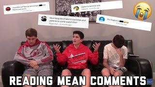 READING MEAN COMMENTS WE GOT ROASTED [upl. by Einnek]