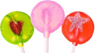 DIY Glitter Glue Lollipops  How To Make Neon Popsicle Arts and Crafts DCTC [upl. by Ojillek5]