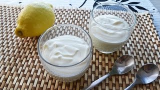 Crema de Limón  Postres frios fáciles y rápidos [upl. by Neelhtak222]