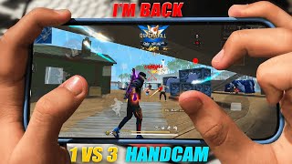 1 VS 3 HANDCAM POCO X6 PRO 📲 SETTINGS ⚙️ HUD  SENSI  DPI FREE FIRE HIGHLIGHTS 😍 [upl. by Akenihs]