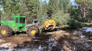 2018 John Deere 748LII Grapple Skidder with Winch [upl. by Olegna]