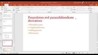 Pyrazolones and pyrazolidinedione derivatives  Analgesics and antipyretics by maam Sana Muzaffer [upl. by Eal854]