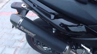 Yamaha Tmax 530  Akrapovic exhaust sound [upl. by Donielle605]