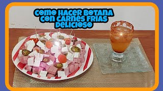 comoprepararbotanadecarnesfrias COMO PREPARAR BOTANA DE CARNES FRIAS DELICIOSA 😋😋 [upl. by Yanal490]