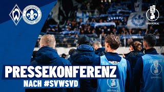 DFBPokal  Pressekonferenz nach Bremen [upl. by Derian]