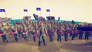 300x USA ARMY ATTACK JAPAN ARMY  Totally Accurate Battle Simulator TABS [upl. by Dallon]