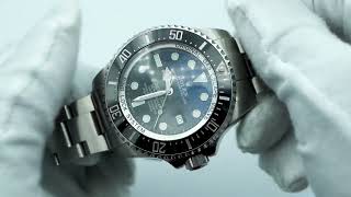 Rolex 116660 SeaDweller Deepsea 44 mm Black Ceramic Bezel Blue Dial Oyster Complete Set 2018 [upl. by Carmencita626]