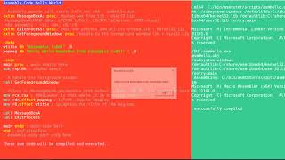 hello world using assembly x64 [upl. by Chrisoula]