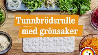 Tunnbrödsrulle med grönsaker [upl. by Dat]