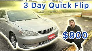 Flipping cars for a profit 5  2005 Toyota Camry carflipping [upl. by Lepley]