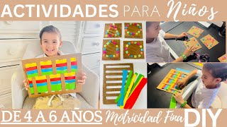 ACTIVIDADES PARA NIÑOS DE 4 A 6 AÑOS  MOTRICIDAD FINA PARA NIÑOS  CATHY TIPS [upl. by Naesad]