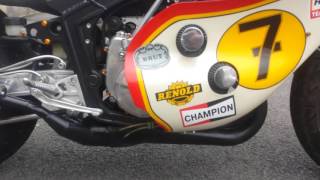 suzuki rg500 Barry sheene tribut bike [upl. by Refiffej382]