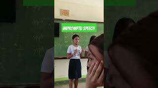 IMPROMPTU SPEECH Senior High School impromptuspeaking impromptu [upl. by Philipa57]