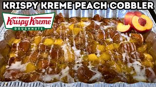 Krispy Kreme Peach Cobbler Recipe [upl. by Remo]