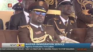 NIGERIA IMMIGRATION SERVICE Agency Graduates 714 Cadets [upl. by Becker826]