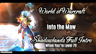 World of Warcraft SHADOWLANDS Into the Maw FULL Opener to Shadowlands at Level 70 Alliance POV [upl. by Dlarej]