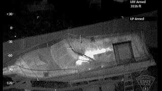 Boston Marathon attack thermal images show Dzhokhar Tsarnaev hiding in boat [upl. by Llenaj]