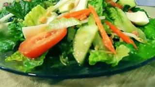 Salad with Peanut Dressing [upl. by Leandro]