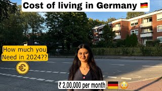 Germany Mai kitne hotte hai hmare kharche Living expenses in Germany🇩🇪 Indians in germany [upl. by Enneirdna]