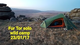 Fur Tor solo wild camp [upl. by Otsirave]