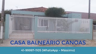 Vende Casa na Praia com Piscina  Balneário Canoas [upl. by Ajaj]