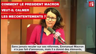 SNCF hôpital grand âge comment Macron veut calmer les mécontentements [upl. by Aiksa202]