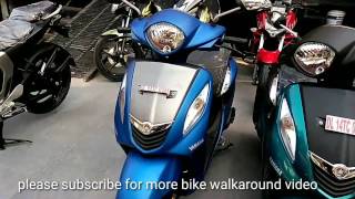 2017 yamaha fascino blue color walkaround HD [upl. by Hirsch]