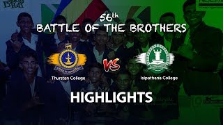 Highlights – Thurstan College vs Isipathana College  56th Battle of the Brothers [upl. by Yeroc]