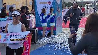 Maratón Saltillo  NUEVO RECORD Femenil [upl. by Eisenhart]