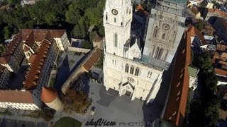 Zagrebačka katedrala  Aerial video [upl. by Gnoz301]