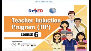 TIP Course Book 6 Quiz I Answer Key [upl. by Araht]