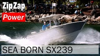 Sea Born SX239 Center Console on Rough Water [upl. by Ltsyrk]