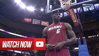 20140318  LeBron James Full Highlights at Cavaliers  43 Pts 3 Blocks Clutch [upl. by Hsirrap]