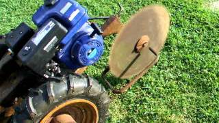 Eshelman Kultimower 2 wheel tractor w Buzz saw [upl. by Diaz]