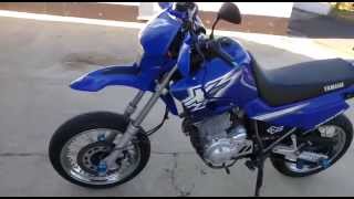 XT 600 Supermoto  Leo Vince X3 [upl. by Rapsag]