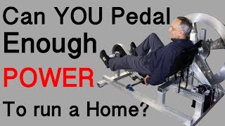 Can you Pedal Enough Energy to run a Home [upl. by Laurentium]