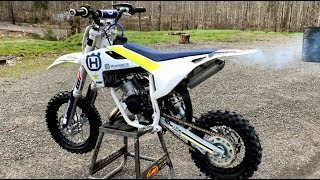 First Ride on the New Husqvarna TC50 [upl. by Nojid225]