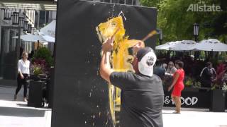 Speed Painting by Elliott From of ArtBeat Live [upl. by Ecydnac]