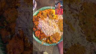 250 Rupees Unlimited Bagara Rice Mutton Curry Vijaywada Eat Street Chicken Biryani shorts foodie [upl. by Iharas]