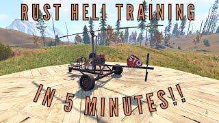 How to fly the Minicopter in RUST [upl. by Ditter567]