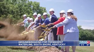 Groundbreaking held for permanent waterline in South Shore Ky [upl. by Adiasteb]