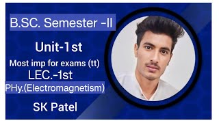 Bsc semester II Electromagnetism Phy term test most questions rrbmu rrcollege [upl. by Urbas905]