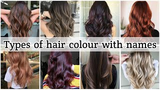 Types of hair colour with names • Hair colour for Indian skin tone • STYLE POINT [upl. by Calen]