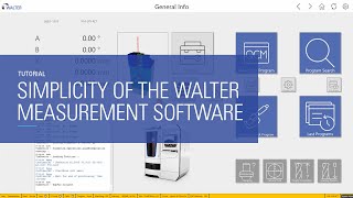 Simplicity of the WALTER Measurement Software  WALTER Tutorial [upl. by Laehcym76]