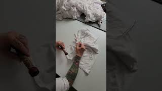 This is my tutorial for our smiley face tie dye tee shirt smiley art fyp tiedyetechniques t [upl. by Enirolf]