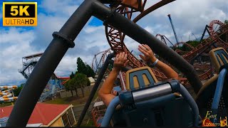 Copperhead Strike POV 5K 60fps Back Row Carowinds NC [upl. by Skippy]