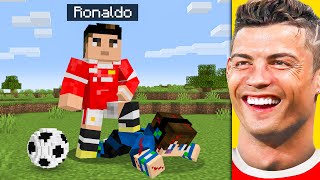 I Fooled my Friend as RONALDO in Minecraft [upl. by Hnahc251]