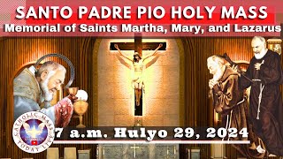 Catholic Mass Today Live at Santo Padre Pio National Shrine  Batangas 29 Jul 2024 7am [upl. by Nosmas]