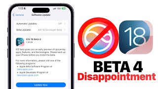 iOS 18 Beta 4 Public Beta 2 Released  DISAPPOINTING [upl. by Enibas]