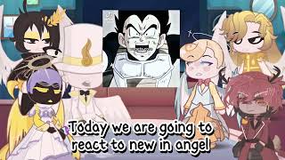 Hazbin Hotel Angels react to super Saiyan blue Vegeta  Lucifer  Gacha life 2  Dragon ball Goku [upl. by Murry425]